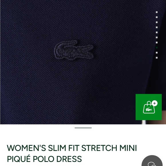 WOMEN'S SLIM FIT STRETCH MINI
PIQUÉ POLO DRESS - Picture 2 of 8